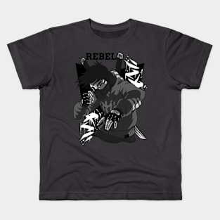 Black And White Rebel Kids T-Shirt